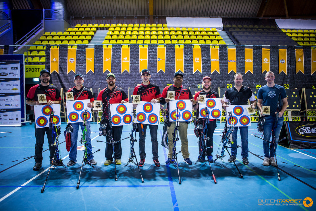 Six Hoyt target archers compete in the JVD Open