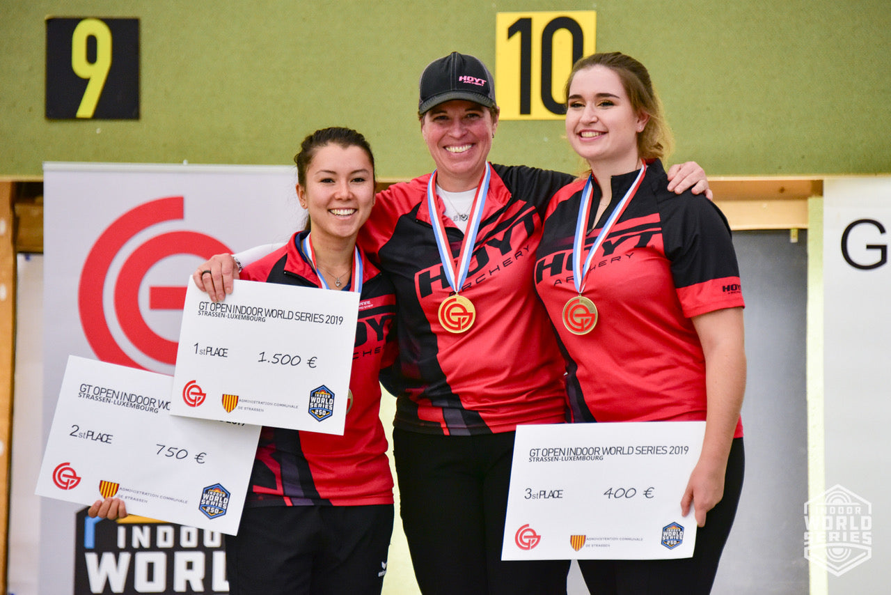 Three hoyt target shooter win women's division