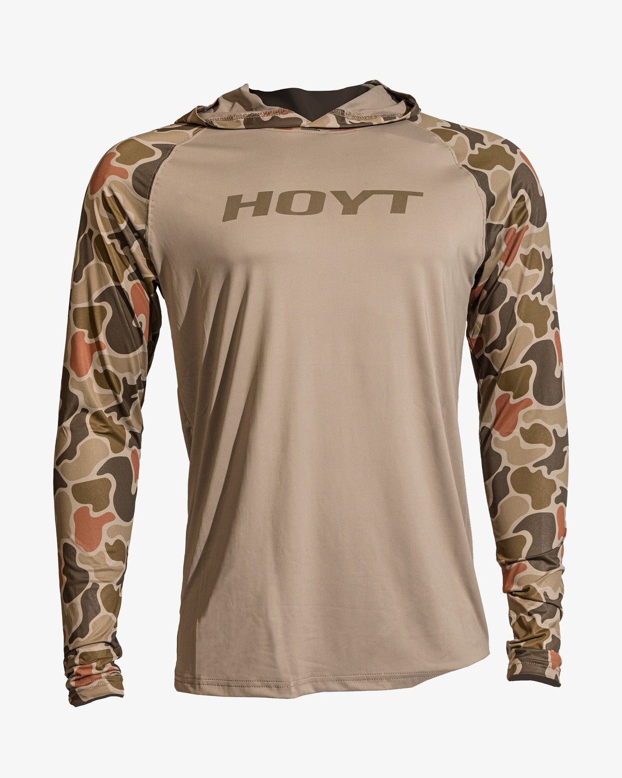 Sun Shirt Hooded Long Sleeve - Brown Camo