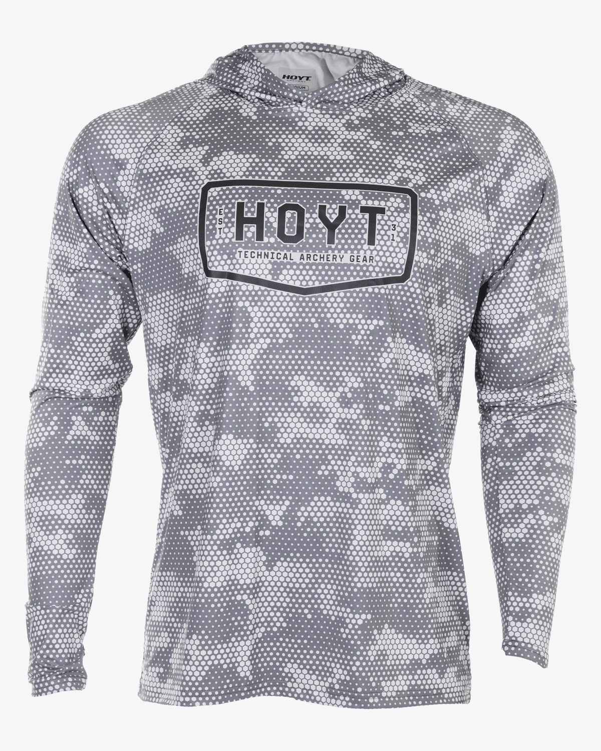 Sun Shirt Hooded Long Sleeve - Gray Hex