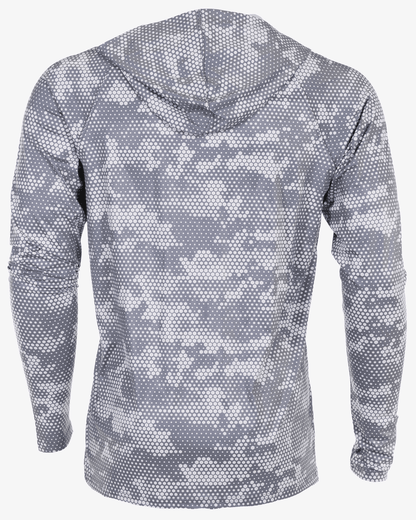 Sun Shirt Hooded Long Sleeve - Gray Hex