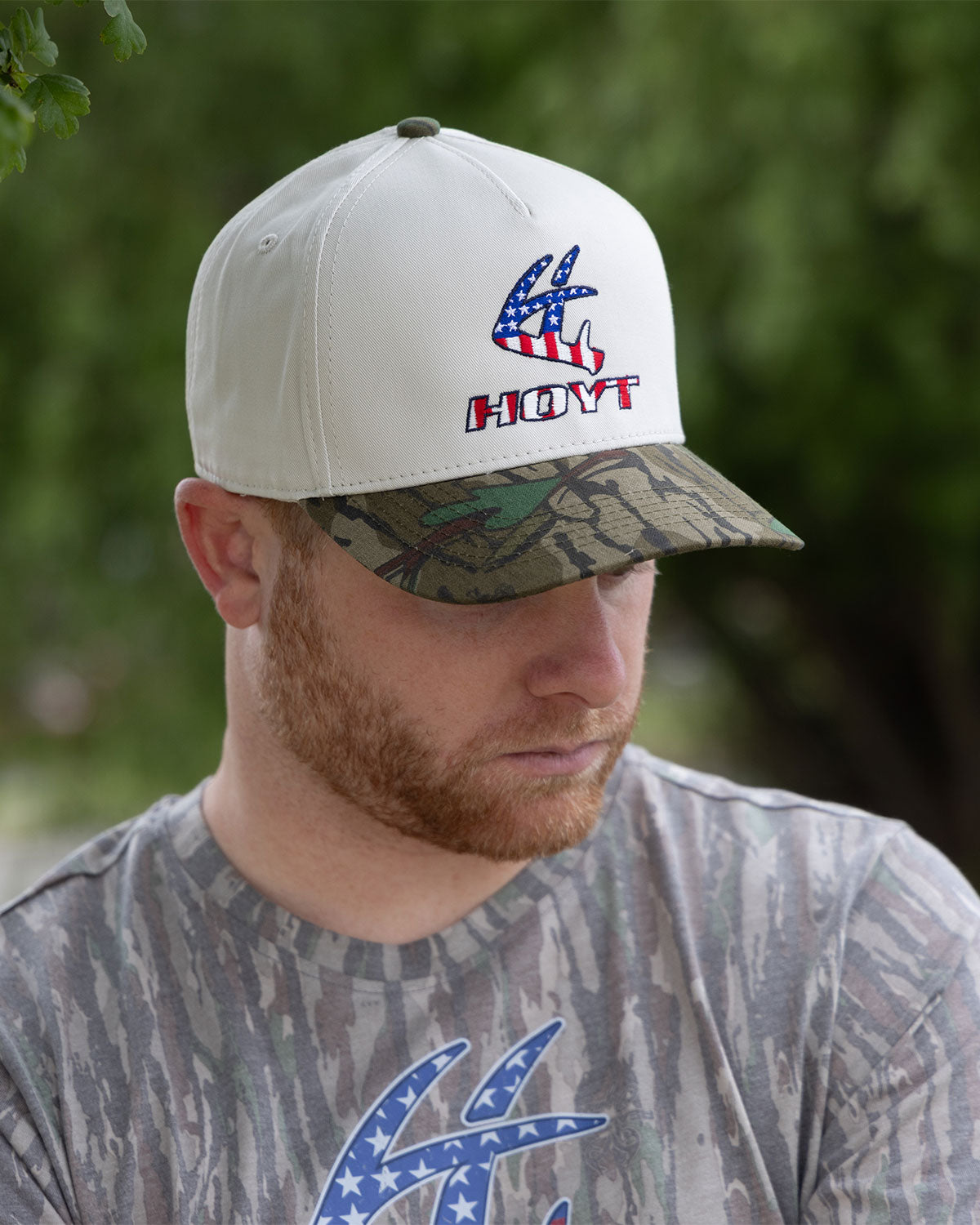 Stars & Stripes Hat - Ivory/Realtree