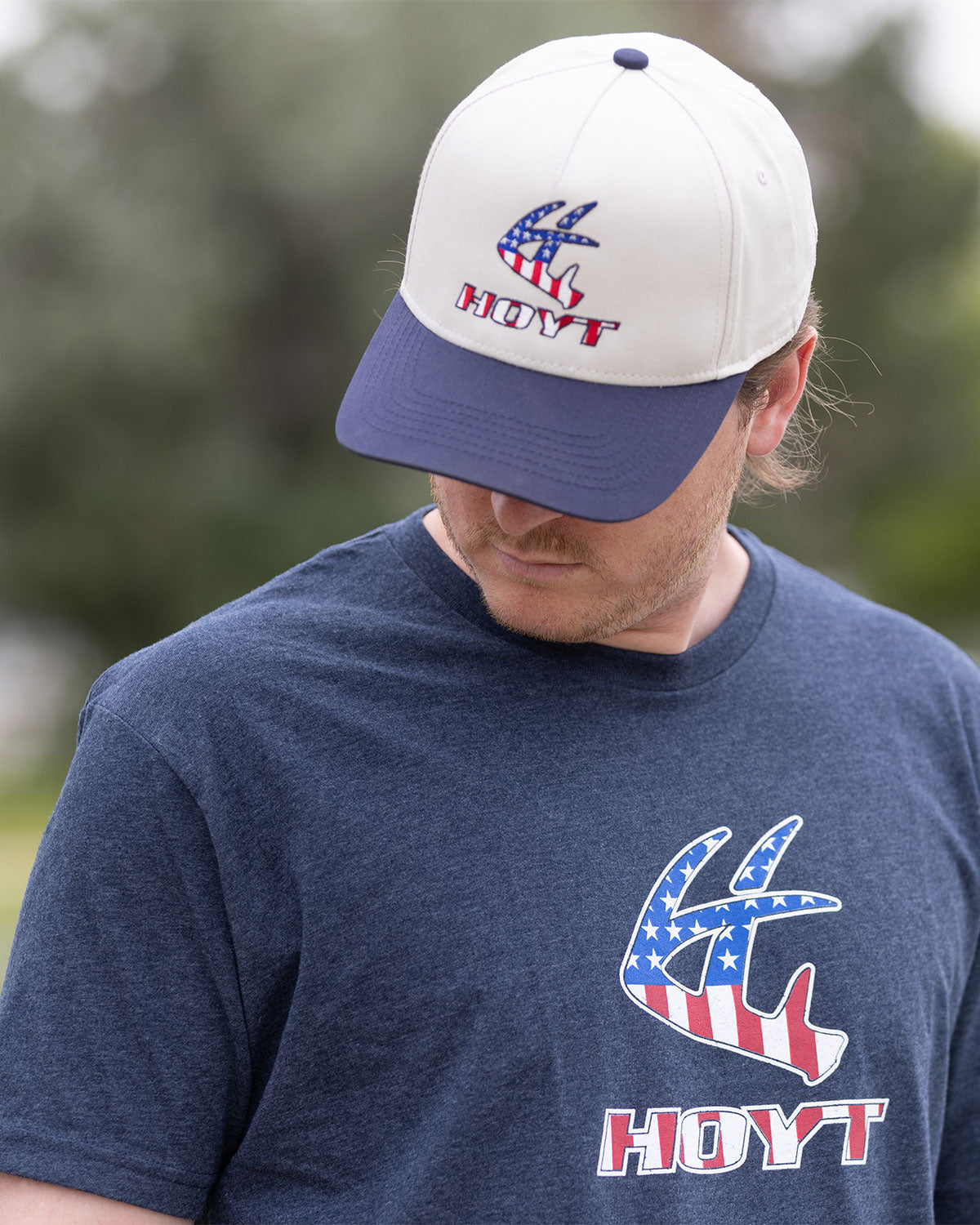 Stars & Stripes Hat - Ivory/Navy