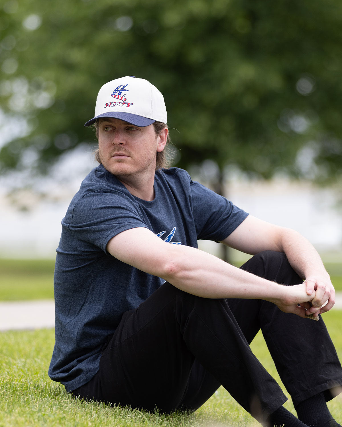 Stars & Stripes Hat - Ivory/Navy